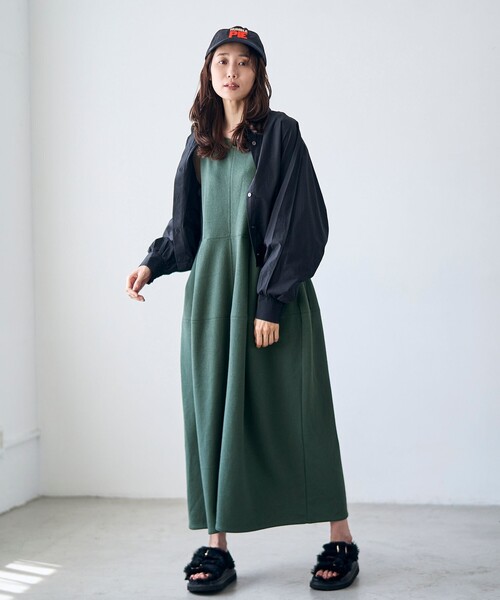 RONEL（ロネル）の「【RONEL】ライトドローストリングシャツ（シャツ/ブラウス・レディース・マスタード/ブラック/ダークグリーン・FREE）」の8枚目の写真