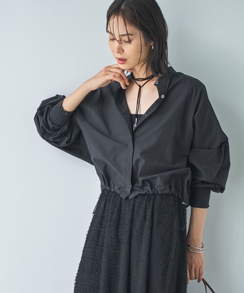 RONEL（ロネル）の「【RONEL】ライトドローストリングシャツ（シャツ/ブラウス・レディース・マスタード/ブラック/ダークグリーン・FREE）」の10枚目の写真