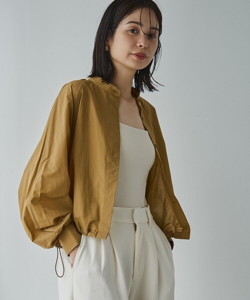 RONEL（ロネル）の「【RONEL】ライトドローストリングシャツ（シャツ/ブラウス・レディース・マスタード/ブラック/ダークグリーン・FREE）」の16枚目の写真