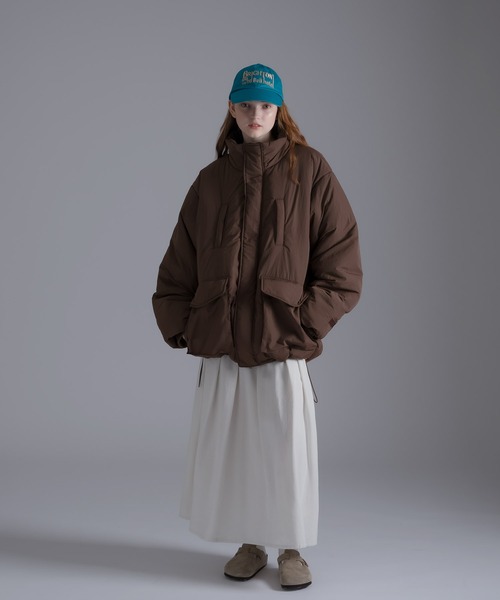 MUHET（ミュエータ）の「フィンガーホールパディングブルゾン（ブルゾン・レディース・グリーン/ブラック/ブラウン/ブルー/その他・MEDIUM/SMALL/LARGE）」の21枚目の写真