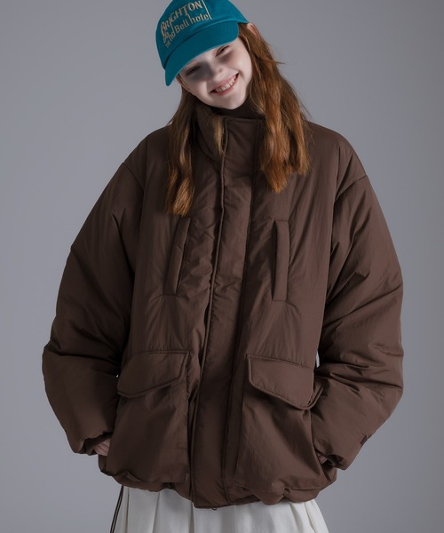 MUHET（ミュエータ）の「フィンガーホールパディングブルゾン（ブルゾン・レディース・グリーン/ブラック/ブラウン/ブルー/その他・MEDIUM/SMALL/LARGE）」の19枚目の写真