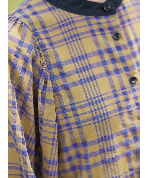 サニークラウズ ポコポコチェックブラウス〈レディース〉（シャツ/ブラウス）｜Sunny clouds（サニークラウズ）