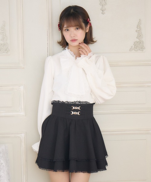 ROJITA（ロジータ）の「レースボウタイブラウス（シャツ/ブラウス・レディース・ブラック/ホワイト/ボルドー・FREE）」の20枚目の写真