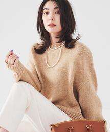 ◆【ラメ見え/ショート丈】クロップドニット