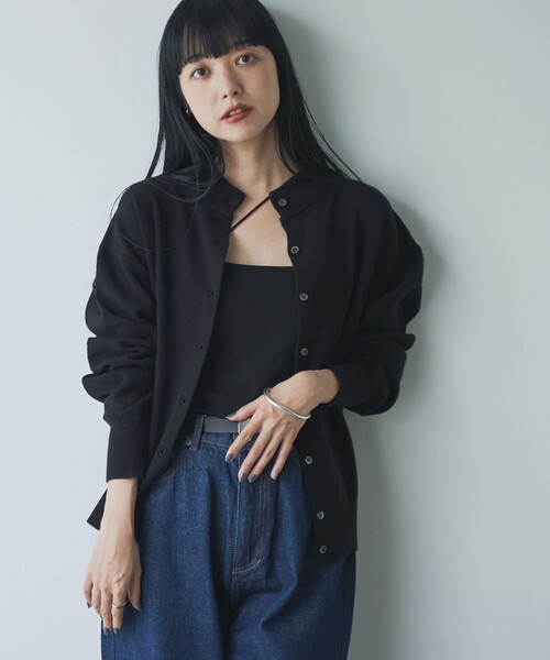 セール】モチモチモックネックニットカーディガン（カーディガン