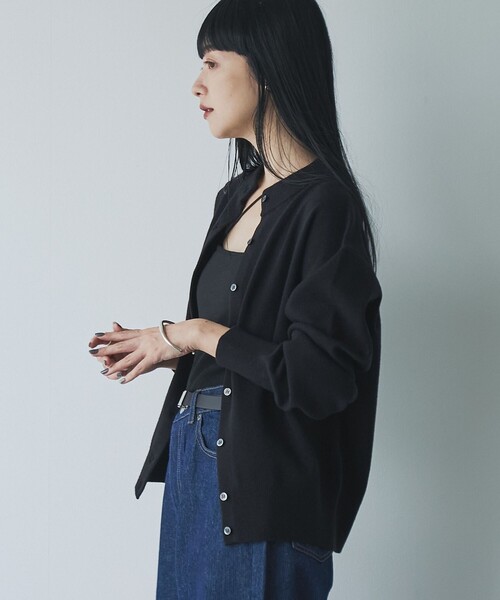 セール】モチモチモックネックニットカーディガン（カーディガン