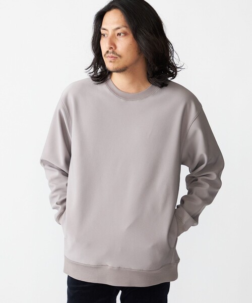 SHIPS（シップス）の「SHIPS: フリース ボンディング カルゼ スウェット（スウェット・メンズ・ブラック/ミント/ライトグレー・X-LARGE/LARGE/MEDIUM/SMALL）」の2枚目の写真