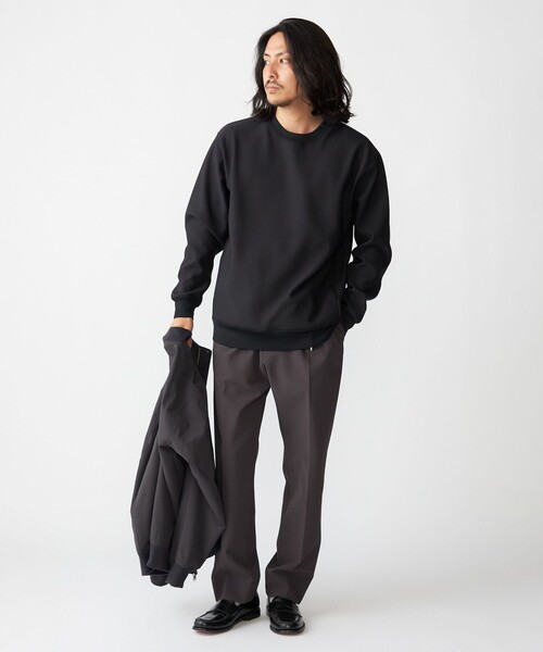SHIPS（シップス）の「SHIPS: フリース ボンディング カルゼ スウェット（スウェット・メンズ・ブラック/ミント/ライトグレー・X-LARGE/LARGE/MEDIUM/SMALL）」の4枚目の写真