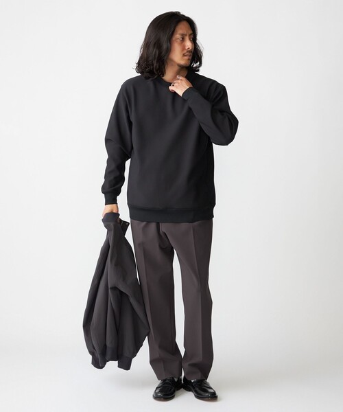 SHIPS（シップス）の「SHIPS: フリース ボンディング カルゼ スウェット（スウェット・メンズ・ブラック/ミント/ライトグレー・X-LARGE/LARGE/MEDIUM/SMALL）」の15枚目の写真