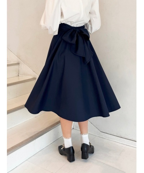 F i.n.t(フィント)の「【2サイズ展開】コルセットベルト2wayフレアースカート/F&A/fint(スカート・レディース・レッド/ネイビー/ブルーグリーン・1/2)」の1枚目の写真