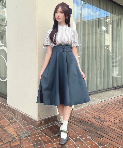 【新品 未使用】 FR2GOLF スカート　M ブルー RUIRUE BOUTIQUE（ルイルエブティック） スカート ストレッチ