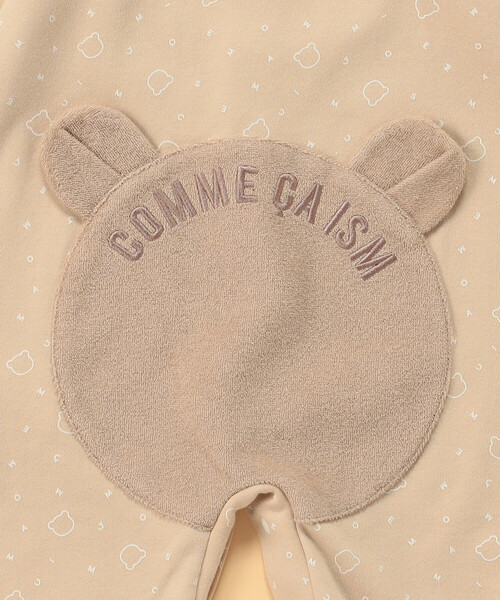 COMME CA ISM(コムサイズム)の「クマ耳付き おしりパッチ 長袖ツーウェイオール(その他ベビー用品・キッズ・モカ/アイボリー・60-80cm)」の8枚目の写真