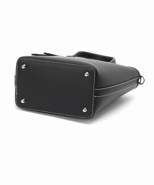 Spick & Span（スピックアンドスパン）の「MILOS / ミロス 別注 ミニバッグ 3144T（クラッチバッグ・レディース・ブラック/キャメル・FREE）」の8枚目の写真