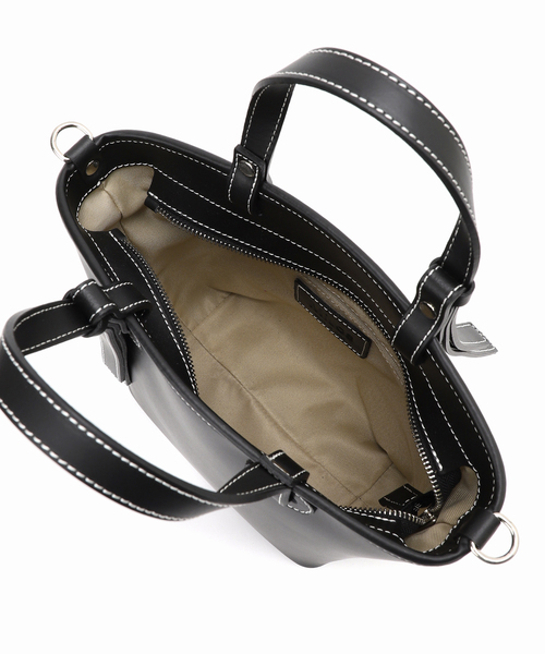 Spick & Span（スピックアンドスパン）の「MILOS / ミロス 別注 ミニバッグ 3144T（クラッチバッグ・レディース・ブラック/キャメル・FREE）」の9枚目の写真