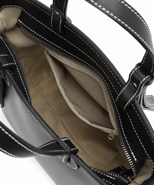 Spick & Span（スピックアンドスパン）の「MILOS / ミロス 別注 ミニバッグ 3144T（クラッチバッグ・レディース・ブラック/キャメル・FREE）」の10枚目の写真