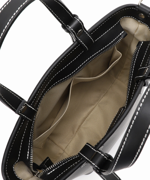 Spick & Span（スピックアンドスパン）の「MILOS / ミロス 別注 ミニバッグ 3144T（クラッチバッグ・レディース・ブラック/キャメル・FREE）」の11枚目の写真