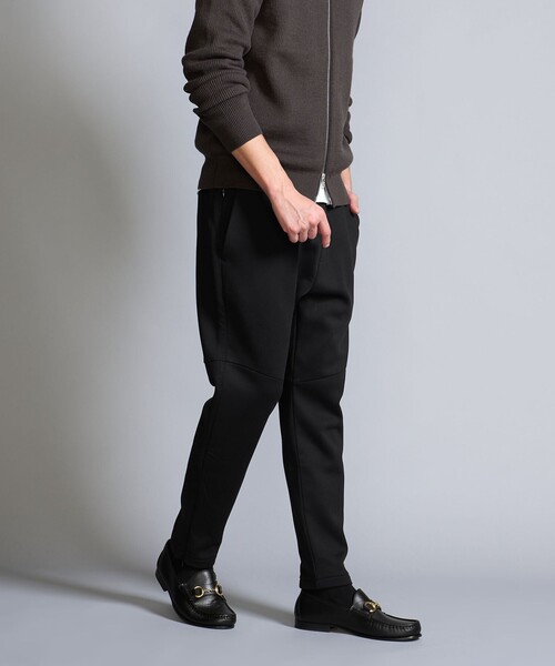 BEAUTY&YOUTH UNITED ARROWS(ビューティーアンドユースユナイテッドアローズ)の「【WEB限定 WARDROBE SMART】ダンボールニット イージーパンツ/セットアップ対応(その他パンツ・メンズ・ダークグレー/ブラック・S/XL/L/M)」の4枚目の写真