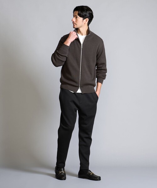 BEAUTY&YOUTH UNITED ARROWS(ビューティーアンドユースユナイテッドアローズ)の「【WEB限定 WARDROBE SMART】ダンボールニット イージーパンツ/セットアップ対応(その他パンツ・メンズ・ダークグレー/ブラック・S/XL/L/M)」の6枚目の写真