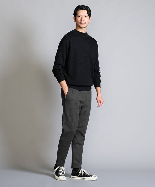 BEAUTY&YOUTH UNITED ARROWS(ビューティーアンドユースユナイテッドアローズ)の「【WEB限定 WARDROBE SMART】ダンボールニット イージーパンツ/セットアップ対応(その他パンツ・メンズ・ダークグレー/ブラック・S/XL/L/M)」の11枚目の写真