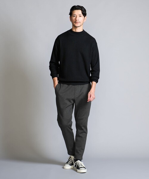 BEAUTY&YOUTH UNITED ARROWS(ビューティーアンドユースユナイテッドアローズ)の「【WEB限定 WARDROBE SMART】ダンボールニット イージーパンツ/セットアップ対応(その他パンツ・メンズ・ダークグレー/ブラック・S/XL/L/M)」の12枚目の写真