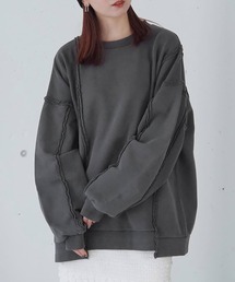tiptop | リメイク風裏毛BIGプルオーバー(スウェット)