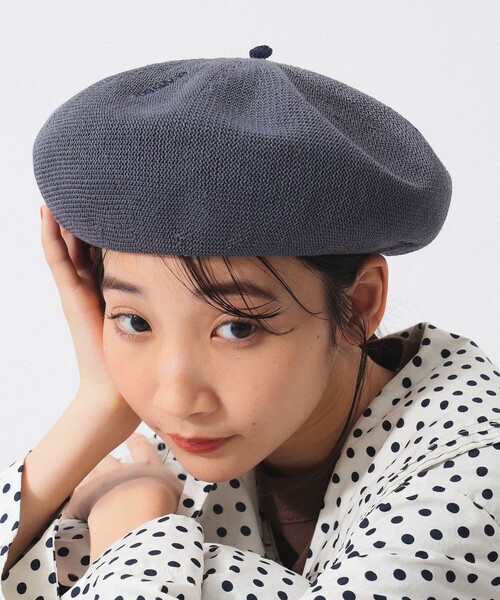 BEAMS BOY(ビームスボーイ)の「マルチ ロゴ 刺繍 ベレー帽(ハンチング/ベレー帽・レディース・ブラック/グレー・ONE SIZE)」の3枚目の写真