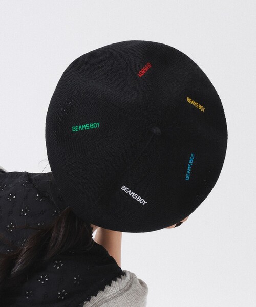 BEAMS BOY(ビームスボーイ)の「マルチ ロゴ 刺繍 ベレー帽(ハンチング/ベレー帽・レディース・ブラック/グレー・ONE SIZE)」の7枚目の写真