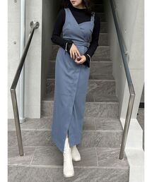 MURUA | ウールライクアシメジャンパースカート(ワンピース)