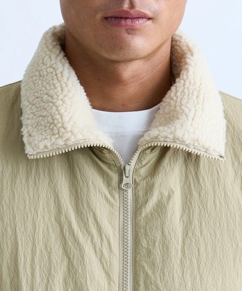 Quiksilver（クイックシルバー）の「NY BOA STAND ZIP JAC/クイックシルバーワッシャーナイロンブルゾン（ブルゾン・メンズ・ブラック/ベージュ/グリーン・SMALL/LARGE/MEDIUM/X-LARGE）」の12枚目の写真