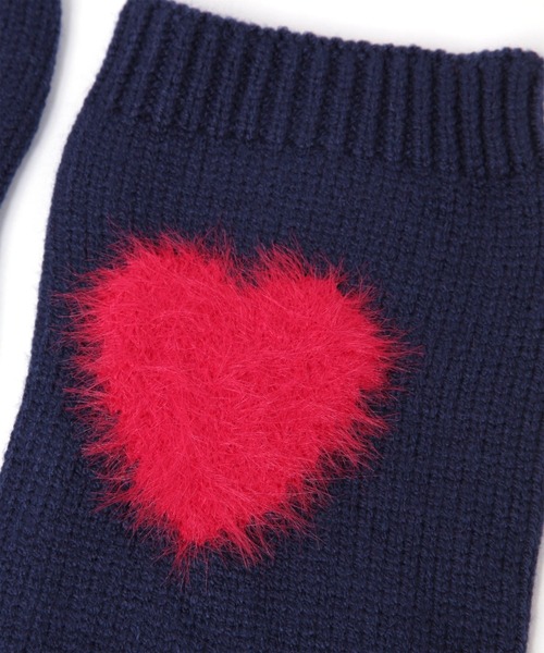 niko and...（ニコアンド）の「オリジナルハートアームウォーマー（アームカバー・レディース・ピンク/ネイビー・FREE）」の4枚目の写真