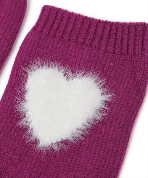 niko and...（ニコアンド）の「オリジナルハートアームウォーマー（アームカバー・レディース・ピンク/ネイビー・FREE）」の8枚目の写真