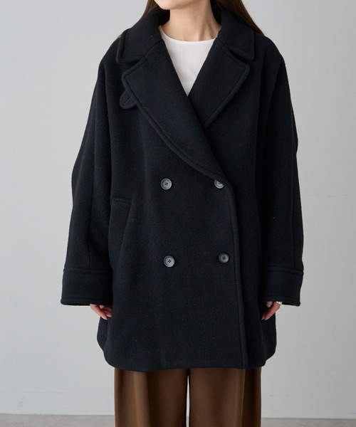 PUAL CE CIN（ピュアルセシン）の「【日本製】プレミアムPコート（ピーコート・レディース・ブラック・FREE）」の12枚目の写真