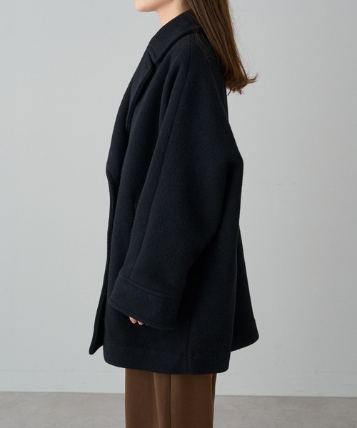 PUAL CE CIN（ピュアルセシン）の「【日本製】プレミアムPコート（ピーコート・レディース・ブラック・FREE）」の13枚目の写真