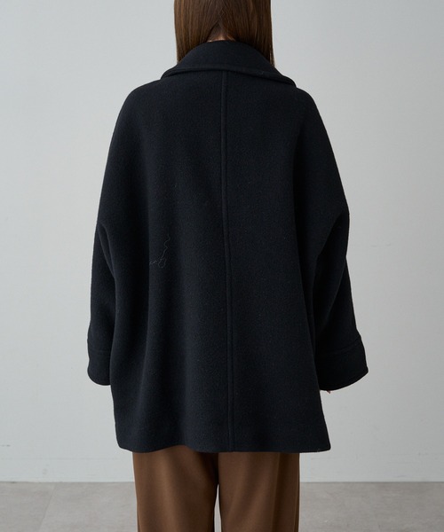 PUAL CE CIN（ピュアルセシン）の「【日本製】プレミアムPコート（ピーコート・レディース・ブラック・FREE）」の14枚目の写真