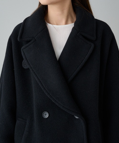 PUAL CE CIN（ピュアルセシン）の「【日本製】プレミアムPコート（ピーコート・レディース・ブラック・FREE）」の15枚目の写真