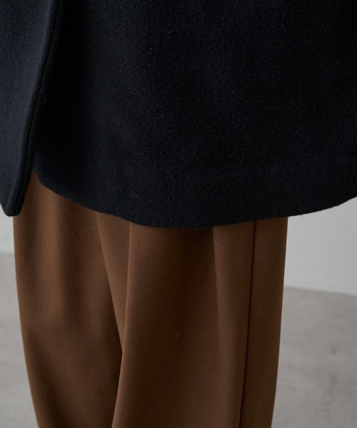 PUAL CE CIN（ピュアルセシン）の「【日本製】プレミアムPコート（ピーコート・レディース・ブラック・FREE）」の18枚目の写真