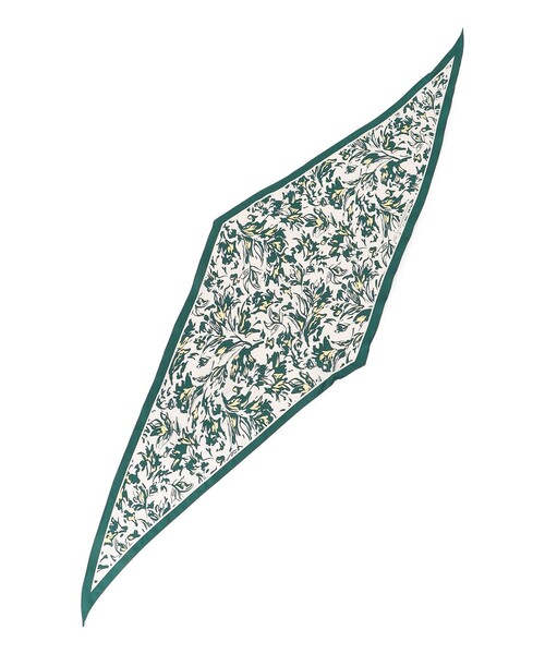 23区（ニジュウサンク）の「ニュアンスフラワー プリント シルク スカーフ（バンダナ/スカーフ・レディース・ネイビー系5/ダークグリーン系5・F）」の15枚目の写真