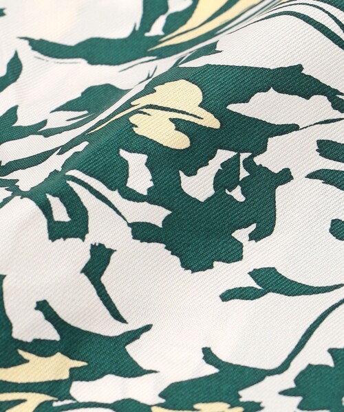 セール】ニュアンスフラワー プリント シルク スカーフ