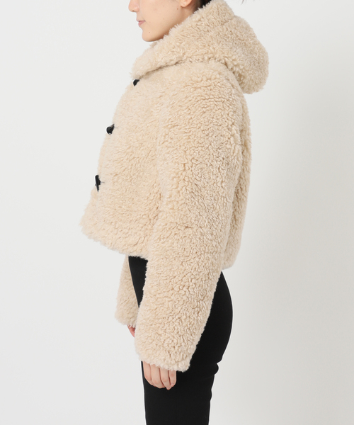 Charles Chaton(シャルルシャトン)の「curly duffel coat(その他アウター・レディース・ベージュ・FREE)」の5枚目の写真