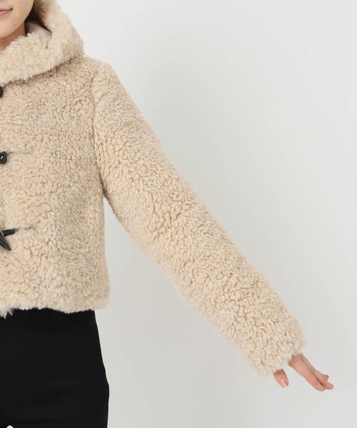 Charles Chaton(シャルルシャトン)の「curly duffel coat(その他アウター・レディース・ベージュ・FREE)」の9枚目の写真