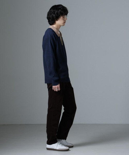 セール】WEB限定/バイカラースキッパーニット（ニット/セーター