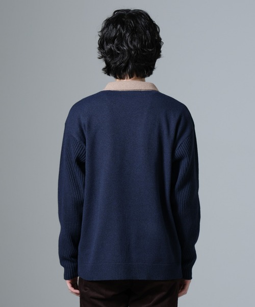 セール】WEB限定/バイカラースキッパーニット（ニット/セーター