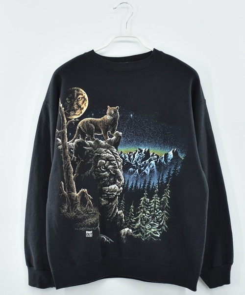 【ヴィンテージ古着】90’s TULTEX Stand OUT タイガー アニマルプリントスウェット（スウェット）｜VINTAGE（ヴィンテージ）