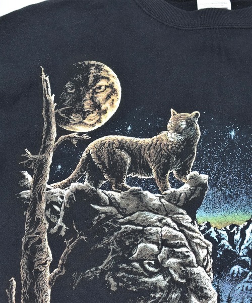 【ヴィンテージ古着】90’s TULTEX Stand OUT タイガー アニマルプリントスウェット（スウェット）｜VINTAGE（ヴィンテージ）