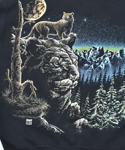 【ヴィンテージ古着】90’s TULTEX Stand OUT タイガー アニマルプリントスウェット（スウェット）｜VINTAGE（ヴィンテージ）