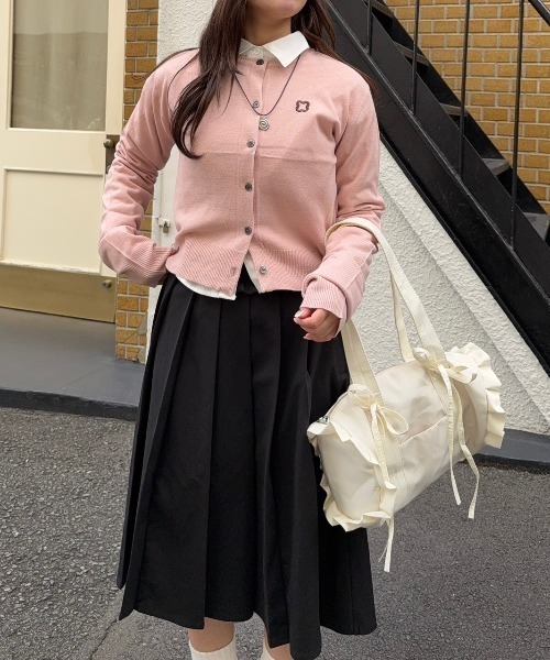 nemne store(ネンネストア)の「【Seoup】ビスチェアンサンブルカーデ(カーディガン/ボレロ・レディース・ブルー系/ピンク系・フリー)」の12枚目の写真