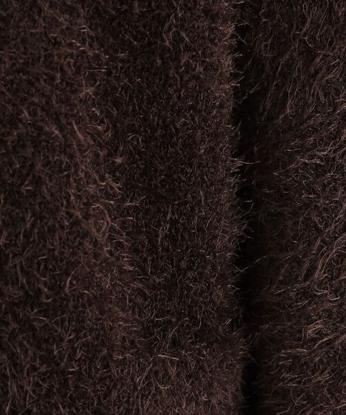 DRESKIP（ドレスキップ）の「◆ふわふわフェザーヤーン パール調ボタンカーディガン（カーディガン/ボレロ・レディース・ライトグレー/ダークブラウン/ライトブルー/アイボリー・00）」の6枚目の写真