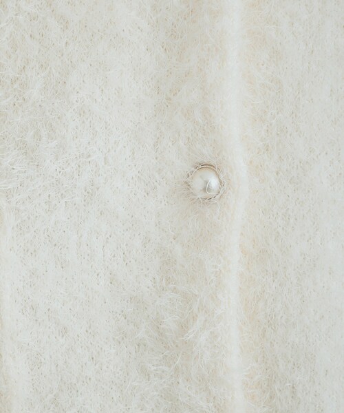 DRESKIP（ドレスキップ）の「◆ふわふわフェザーヤーン パール調ボタンカーディガン（カーディガン/ボレロ・レディース・ライトグレー/ダークブラウン/ライトブルー/アイボリー・00）」の10枚目の写真