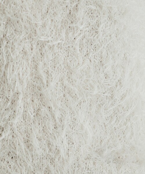 DRESKIP（ドレスキップ）の「◆ふわふわフェザーヤーン パール調ボタンカーディガン（カーディガン/ボレロ・レディース・ライトグレー/ダークブラウン/ライトブルー/アイボリー・00）」の14枚目の写真