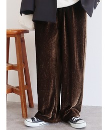 reca | 楊柳ベロアワイドパンツ(その他パンツ)